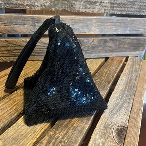 Black Sequined Wristlet , Cache Brand